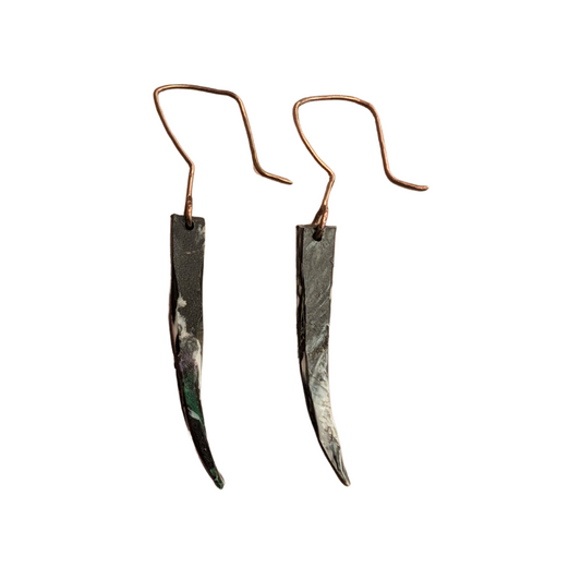 Recycled Earrings - Shard Sample 3N